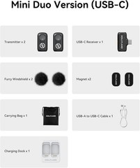 Hollyland Lark A1 Wireless Microphone for iPhone 15/16 & Android, 48kHz/24-bit
