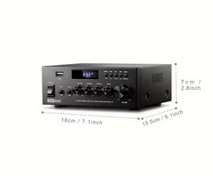 Moukey 300W 2 Channel Audio Power Amplifier Bluetooth Home Stereo Receiver