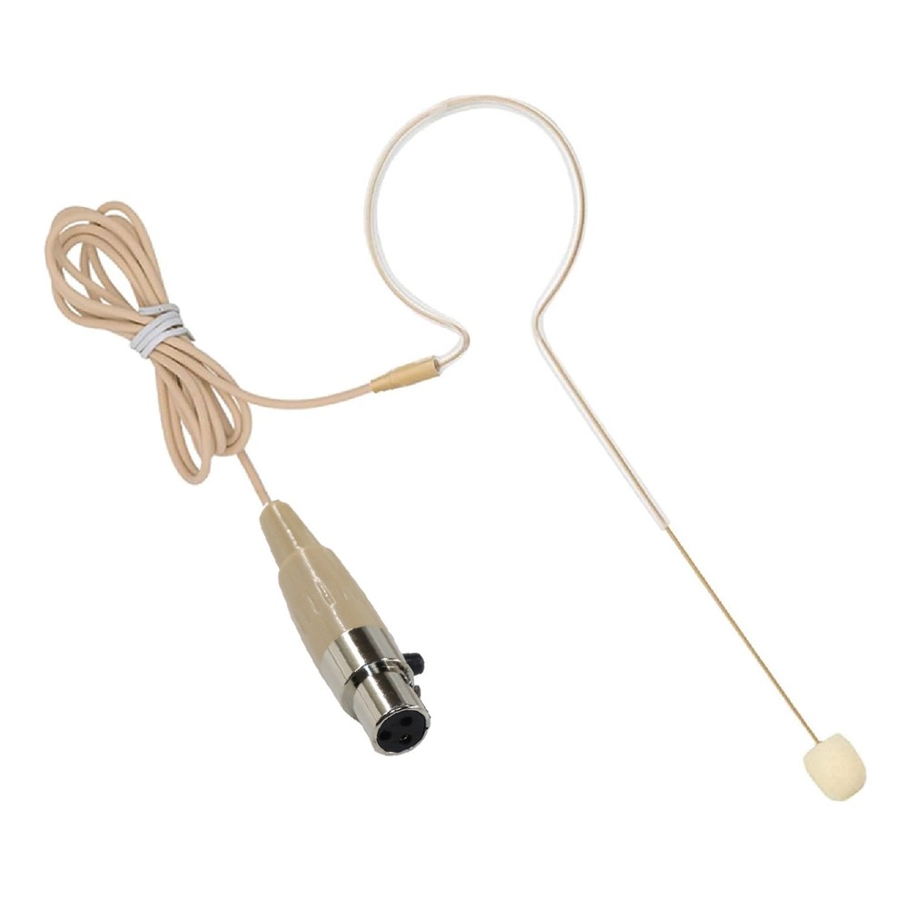 Beige Single Headset Mic for Phenyx Pro Wireless Systems w/ Mini XLR 3Pin