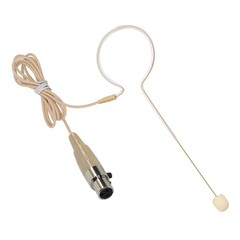 Beige Single Headset Mic for Phenyx Pro Wireless Systems w/ Mini XLR 3Pin