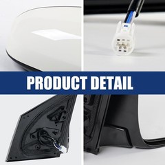 Driver Left 3Pins Side Mirror Assembly Replace for Toyota Corolla 2014-2019, Non