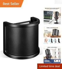 Professional Metal Mesh and Foam Pop Filter for Handheld Mics – Studio Essential