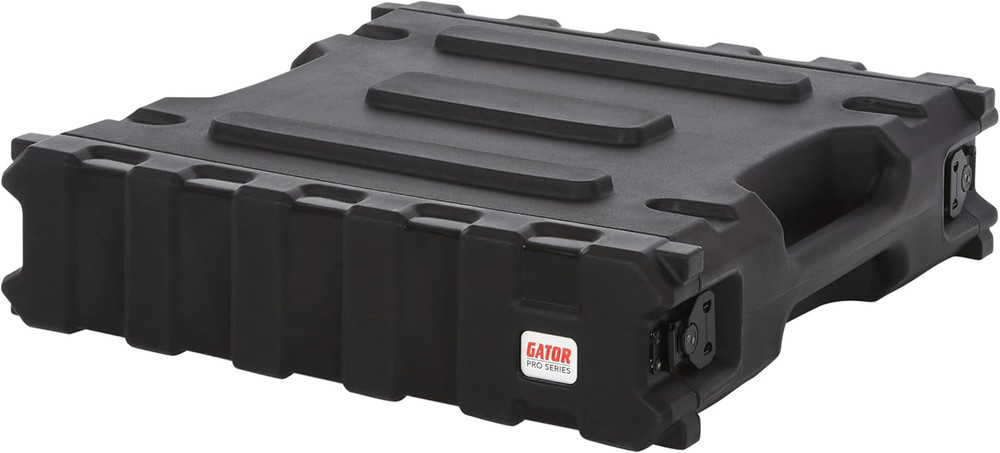 Cases Pro Series Rotationally Molded 2U Rack Case with Standard 19″ Depth, Made