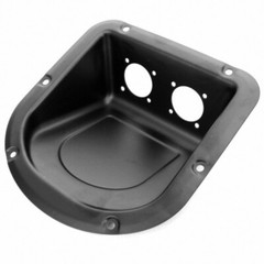 Angled Recess Jack Plate For PA/DJ Speaker Cabinet 2 Neutrik G-Series Connectors