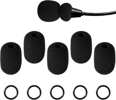 5 Sets Microphone Foam Covers For, High-Density Windscreen Pop Filter Sponge