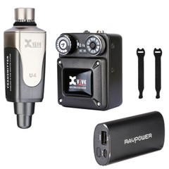 Xvive U4 In-Ear Monitor Wireless System w/ External Charger & 2X 10-Pack Straps