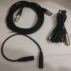 High Grade Low Noise Mic Cable – (1) 10′ Cable, (1) 20′ Cable, And (1) 15″ Cable