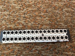 Rackmount 32 Male XLR Audio Patchbay Panel