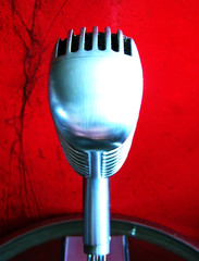 Vintage 1960’s Shure 55S dynamic cardioid microphone w Ampex stand 55 DISPLAY