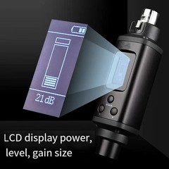 1X(Rechargeable Dynamic Microphone Preamplifier LCD Screen 12DB-39DB1416