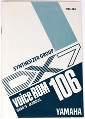 YAMAHA VRC-106 Synthesizer Group ROM for Yamaha DX7 Synthesizer DX7
