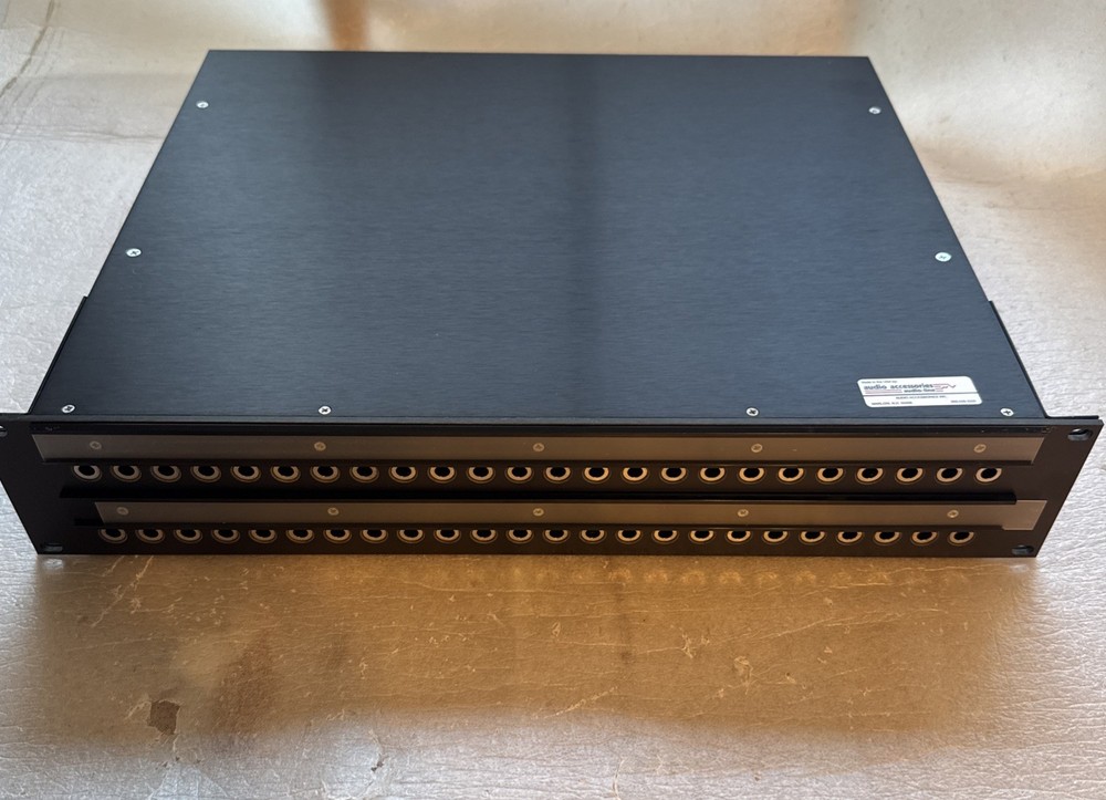 Audio Accessories Audio-Line 48 Point Audio Patch Bay PatchBay 2 x 24 NEW