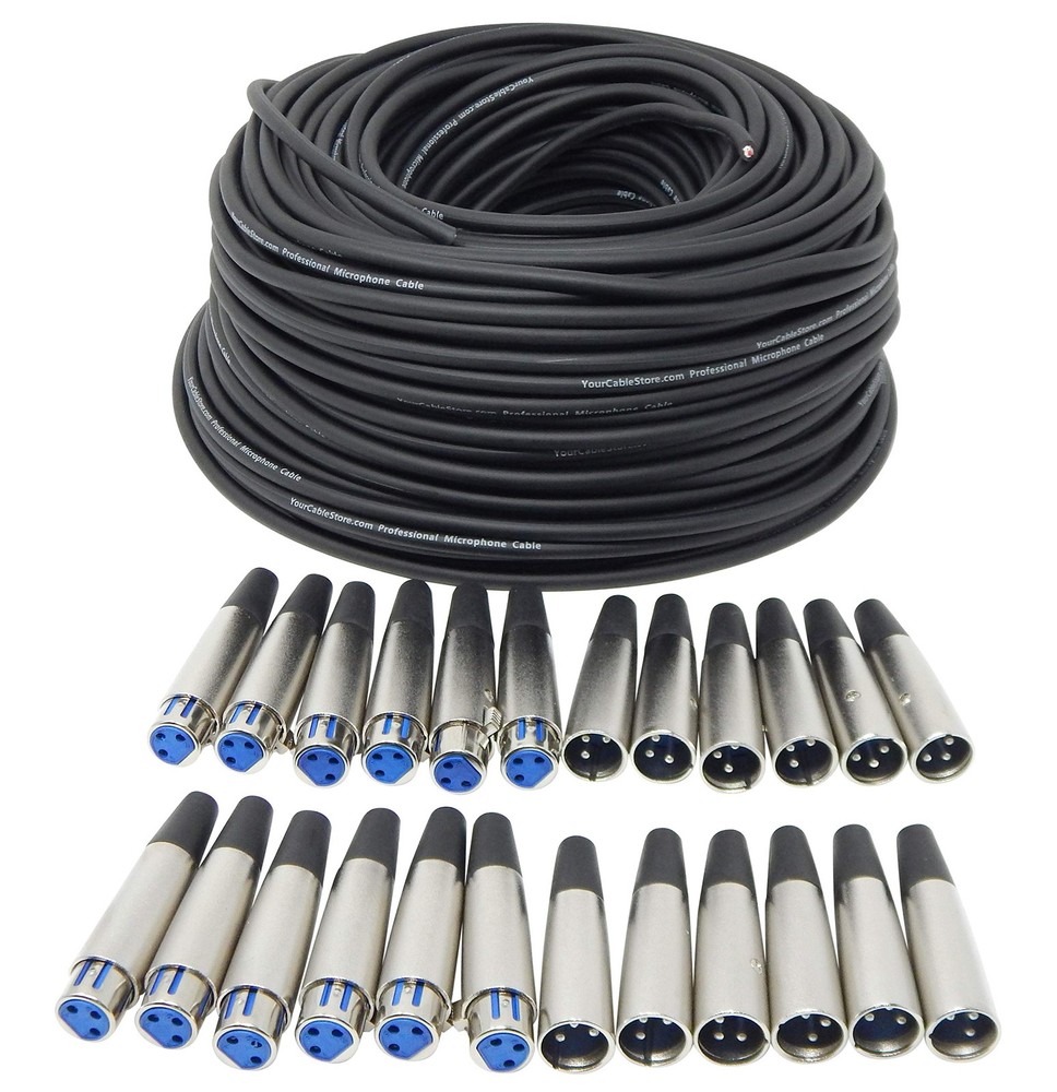 DIY Make Your Own Custom Length XLR Cable Kit 250 Ft Of 28 AWG Balanced XLR C