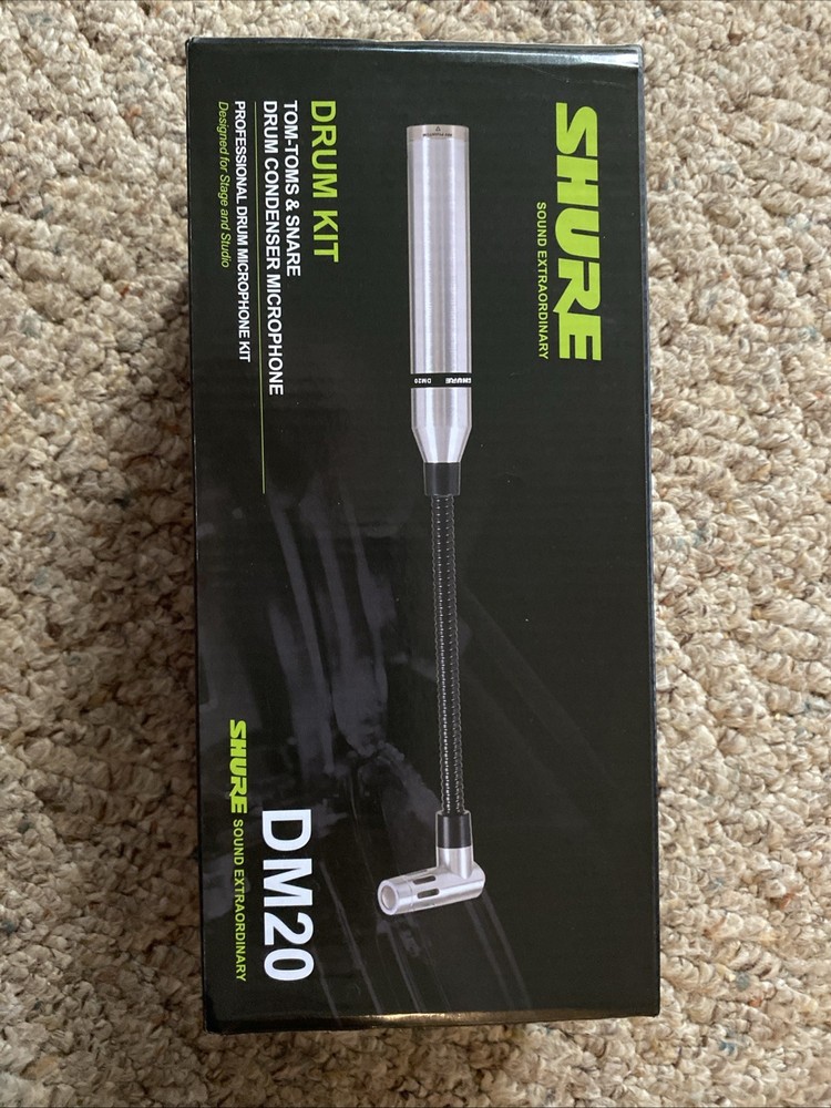 Shure DM20 Microphone System for Drums. In Box With Acc.