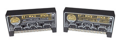 Lot of 2x Radio Design Labs ST-MX2 Stick on Mic Line Level Audio Mixers
