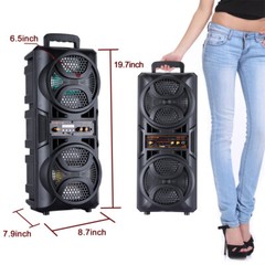 3000W Portable Bluetooth Speaker Heavy Bass Subwoofer Sound System Party w/Mic