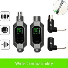 Wireless Microphone Converter XLR Transmitter System For Dynamic Microphone
