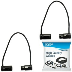 2-Pack HQRP 3-Pin XLR Female 3-Pin XLR Male Cable for Sound 302 552 633 688 788T