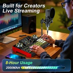 All-in-One Streaming Setup: Mixer & Mic Kit