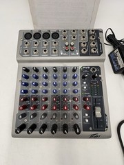 Peavey PV8 8 Channel Mixer Audio Equipped With Power Adapter – Working