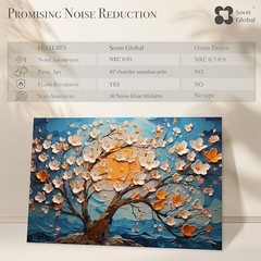 Acoustical Wall Panels Art Acoustic Panels, Decorative 72 X 48 Inches Canvas