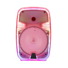 Bluetooth 8″ Rechargeable Party Speaker QFX LMS-801SM USB/SD/FM/AUX+Mic & Stand