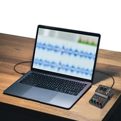 2-Channel USB Audio Mixer With XLR+6.35mm Combo, 48kHz 16-Bit +48V
