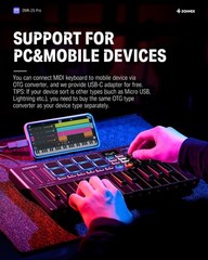Donner USB-C MIDI Keyboard Controller, 25 Key Portable Mini MIDI Keyboard