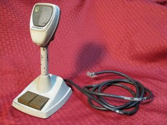 Vintage Motorola TU533 Microphone Barney Fife Andy Griffith era dispatch Mic