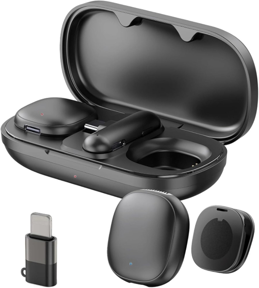 Notevox Wireless Lavalier Microphone AI Noise Canceling iPhone Android