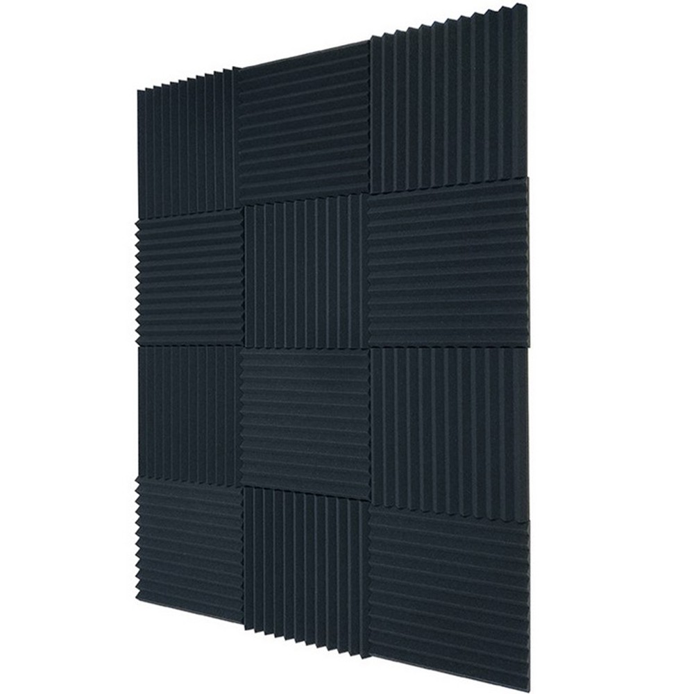 12-96PCS Acoustic Wall Panels Studio Sound Noise Proofing Insulation Foam PURPLE