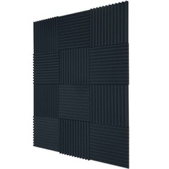 12-96PCS Acoustic Wall Panels Studio Sound Noise Proofing Insulation Foam PURPLE