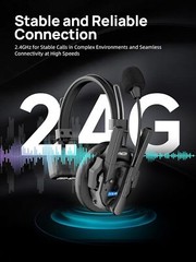 SYNCO XTALK XPRO2 Wireless Intercom Headset 2.4GHz Communication System 2 Pcs