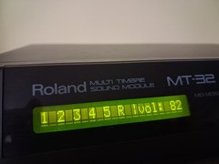 Roland Multi Timbre Sound Module MT-32 W/ Original Roland adapter Tested Works