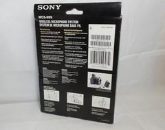 Boxed Sony WCS999 Professional 900MHz Wireless Microphone System (WCS-999/M)