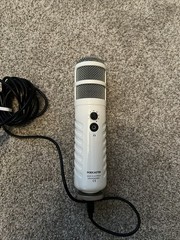 RODE Podcaster USB Broadcast Microphone White and shock mount