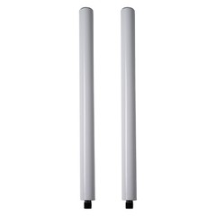 Sound Town Subwoofer/Speaker Extender Poles, M20 Threading, White STSD-M20W-PAIR