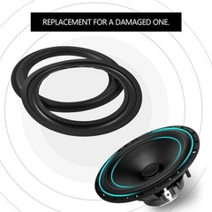 8″ Speaker Foam Surround Repair Kit, 2Pcs 8inch Perforated Rubber Speaker…