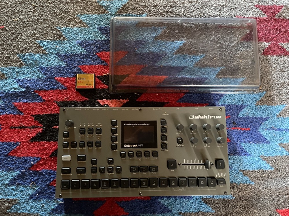 Elektron Octatrack MKII w/ Dust Cover and Factory NEW Buttons | 64GB Flash Card