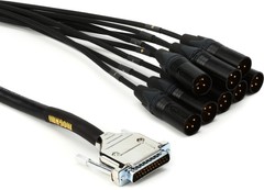 Mogami Gold DB25-XLRM 8-channel Analog Interface Cable – 15′
