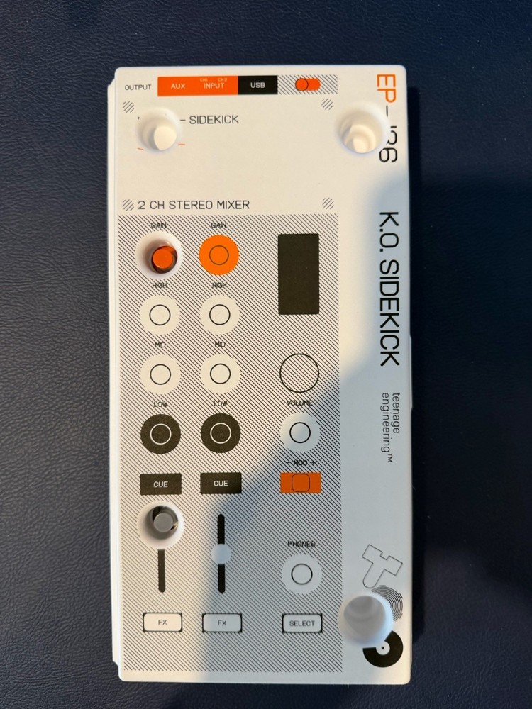 teenage engineering EP-136 K.O. SIDEKICK Mixer, Audio Interface, and FX