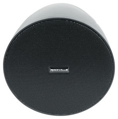 6 Rockville PEN-525T Black 5.25″ 70V Hanging Pendant Speakers For Restaurant/Bar