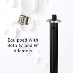 LyxPro Foldable Tripod Mic Stand w/ Fixed Boom
