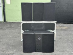 (6) Electro-Voice EVU Series Custom Loud Speakers w/ 8×8 Drivers w/case#7144.THS