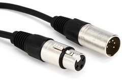Hosa DMX-106 Male 5-pin DMX to Female 3-pin DMX Adapter Cable – 6″