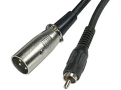 12 ft. 3P XLR Plug to RCA Male Audio Microphone Cord Cable