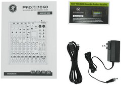 Mackie ProFX10GO 10-Channel Battery Powered Analog Mixer w/FX/USB/Bluetooth