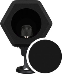 Professional Microphone Isolation Ball with 2-Layered Pop Filter, High Density