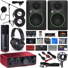 Focusrite Scarlett Solo 2×2 USB Interface Bundle with CR3-X Monitors