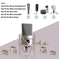 2x Spider Shock Mount Spray painted cylinder-shaped silver for Microphone